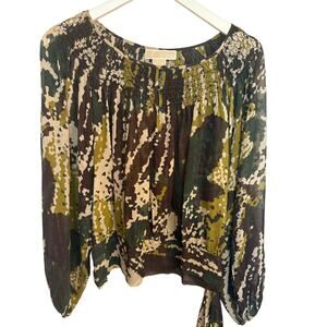 Michael Kors Multi Print Women's Blouse XL